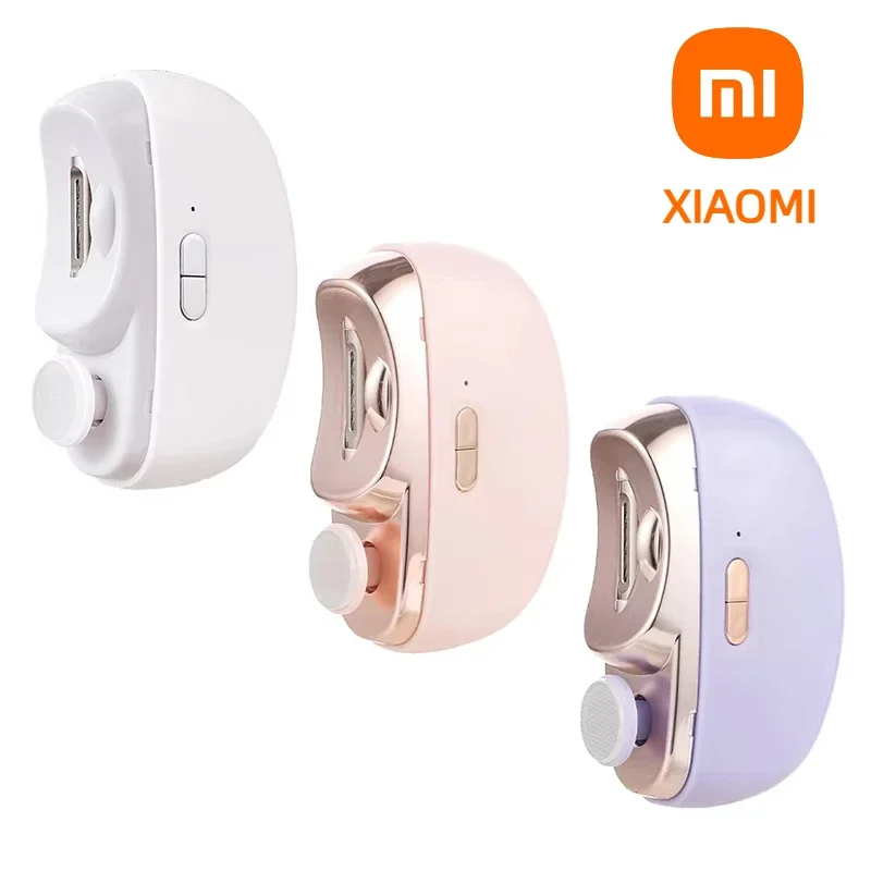 

Электрические кусачки для ногтей Xiaomi, шлифовка, полировка, 2 в 1, многофункциональная портативная автоматическая шлифовальная машинка для ногтей, электрический маникюрный инструмент