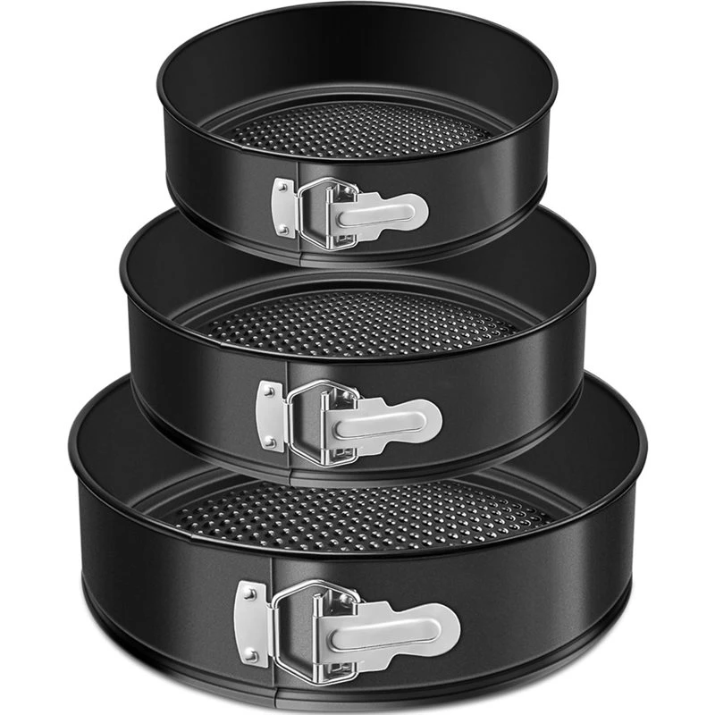 Cost Effective 6+8+10 Inch Springform Pan Set Leakproof Baking Pan For Baking, With Removable Bottom Easy Release & Cleanup