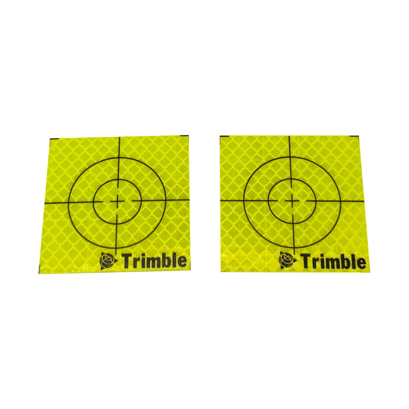 100pcs Fluorescent Green Sheet Reflective Sticker Size 60mm 20 30 40 50 80mm Reflector Sheet for Trimble Total Station Survey