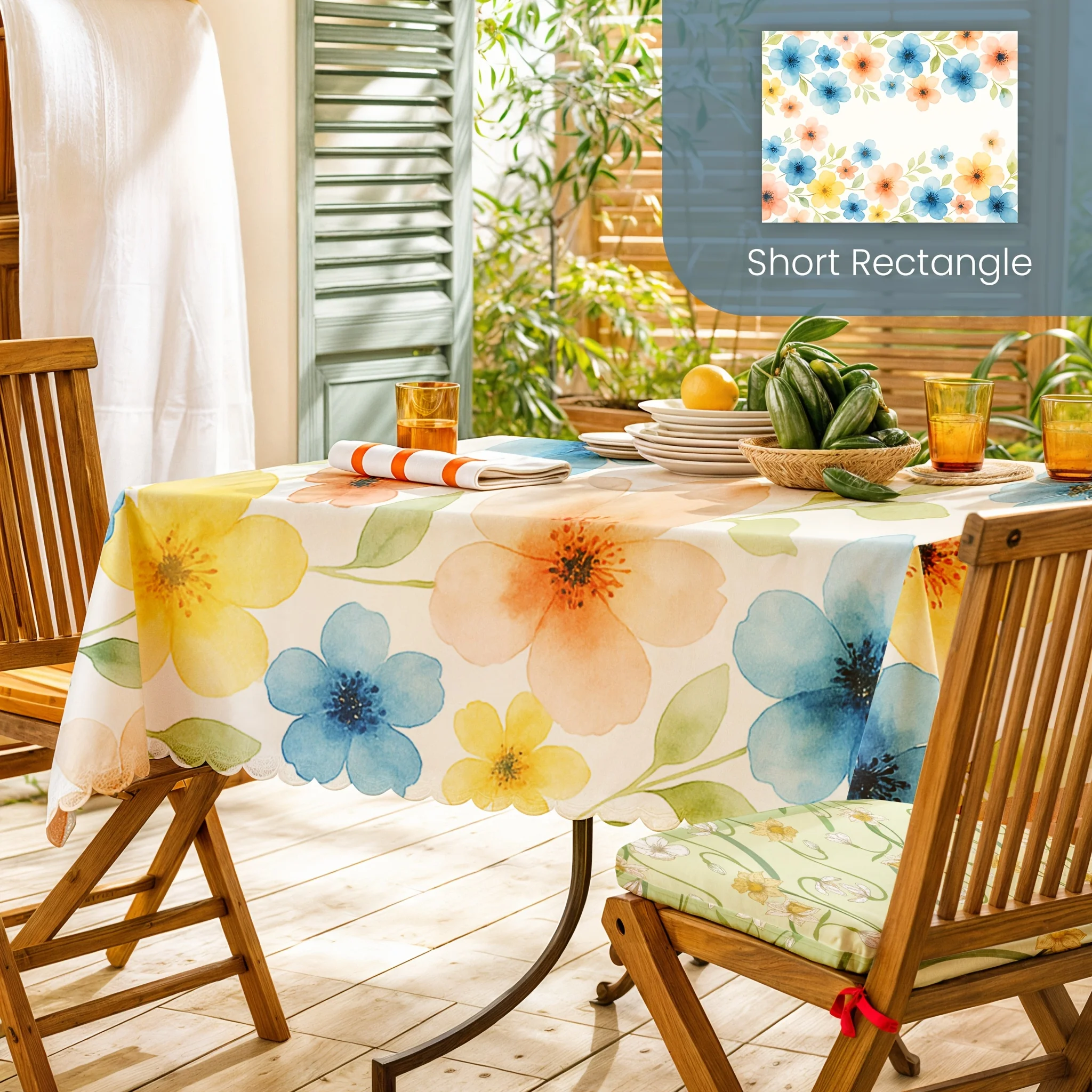 Colorful three-layer tablecloth, suitable for events and celebrations - suitable for indoor and outdoor usezyc