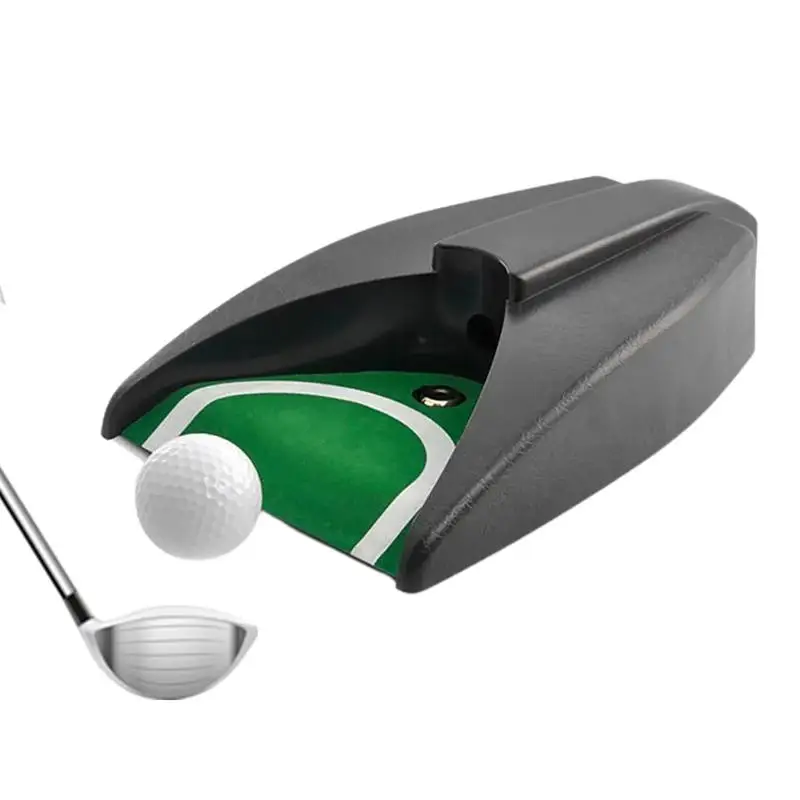 Golf Automatic Putting Cup Portable Putting Training Aids Putting Machine Practice Putting Trainer Golf Hole Auto Returning