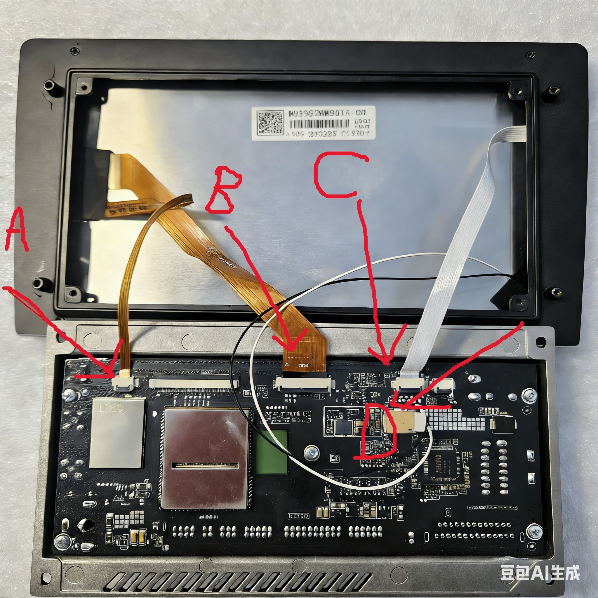 Afbeelding 6: 8 Inch Touchscreen Sensor Digitizer Voor Voor MIB2.5 Vw Golf 7 Passat B8 Polo MK6 5G6919605B