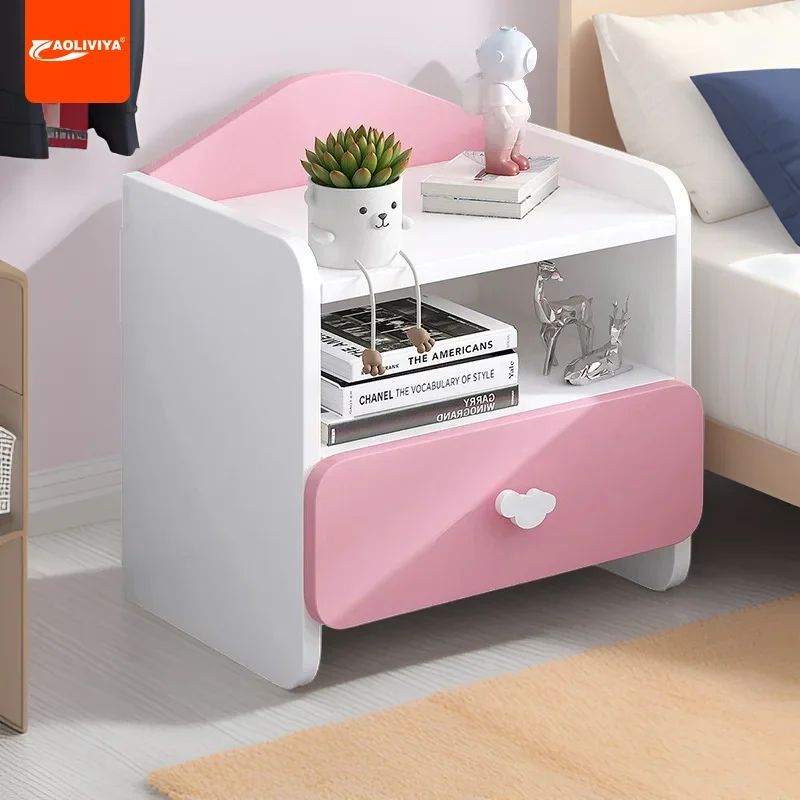 

AOLIVIYA Modern Practical Simple Bedside Storage Cabinet A64 Stylish Creative Small Bedroom Multi-functional Compact Shelf