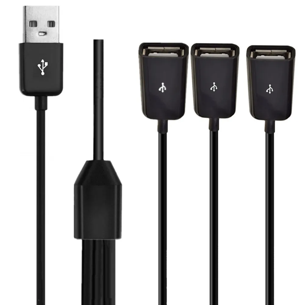 USB 2.1a Stecker auf 2/2,0 Dual USB eine Buchse y Splitter Hub Adapter 30cm Kabel