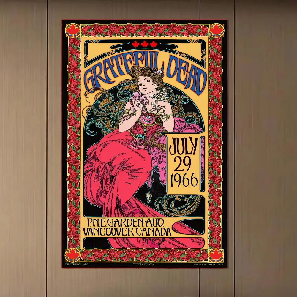 G-Grateful Dead-d Mental Poster Poster Artistic Stylish Wall Art For Home Office Bathroom‌ Decor Living