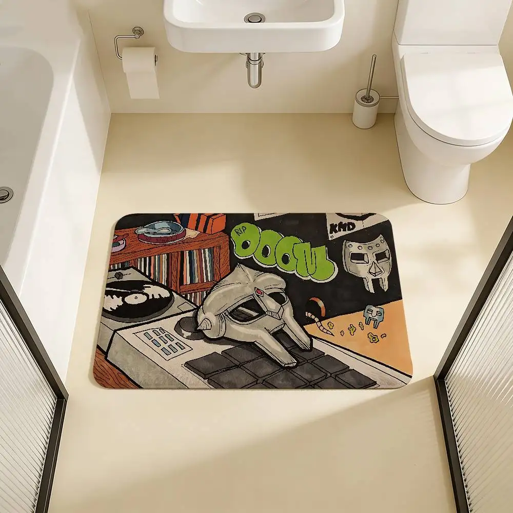 MF DOOM Entrance Door Mat Washable Non-Slip Living Room Sofa Chairs Area Mat Kitchen Welcome Doormat