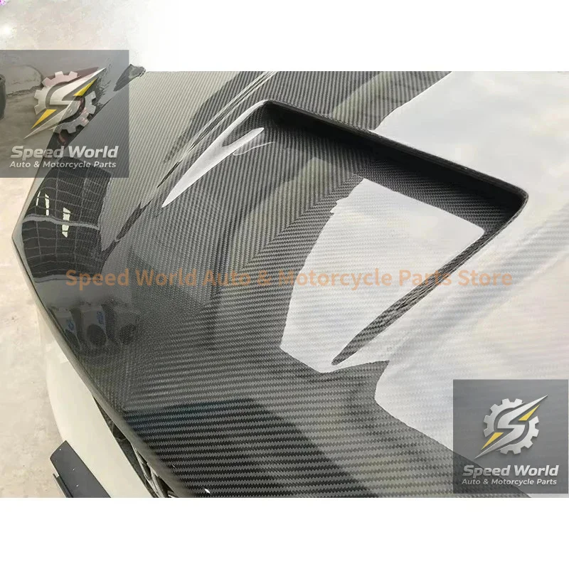 MSY Style Dry Full Glossy Carbon Fiber Car Engine Hood For Levante 2016-2018