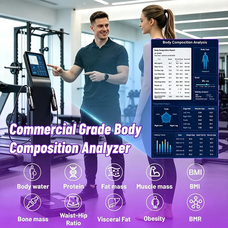 AI Smart Professional 3D Whole Body Health Scanner Touch Screen Body Composition Analyzer Weight Scale