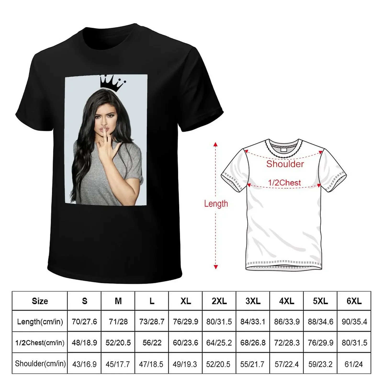 Kylie Jenner Flips Off T-Shirt new edition quick drying cute tops mens t shirt graphic