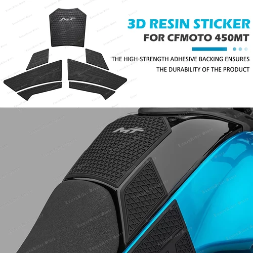 Para CFMOTO 450MT 450 MT, accesorios para motocicleta, decoración y protección de tanque de Gas de goma, calcomanías gruesas, Kits de pegatinas para tanque de combustible