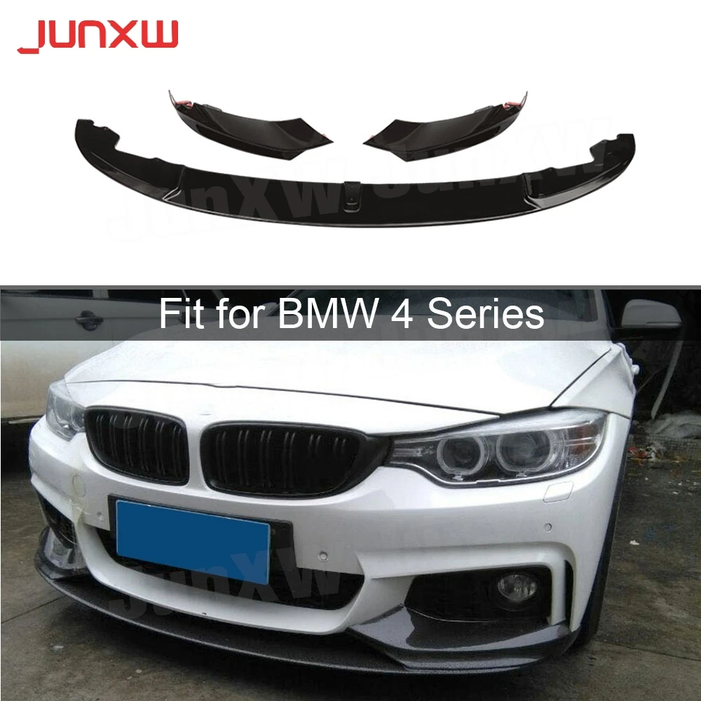 

ABS Front Bumper Lip Spoiler Splitter for BMW 4 Series F32 F36 M Sport 2014 UP Front Bumper Side Splitters Car Styling Body Kits