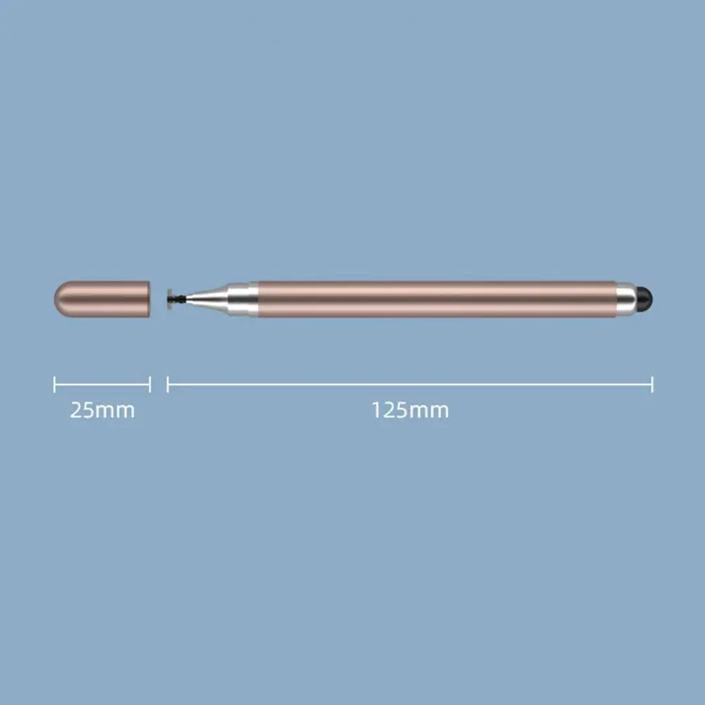 Caneta stylus 2 em 1 de cabeça dupla, alta sensibilidade, ponta substituível, desenho preciso, tablet universal, telefone inteligente, toque stylus offic