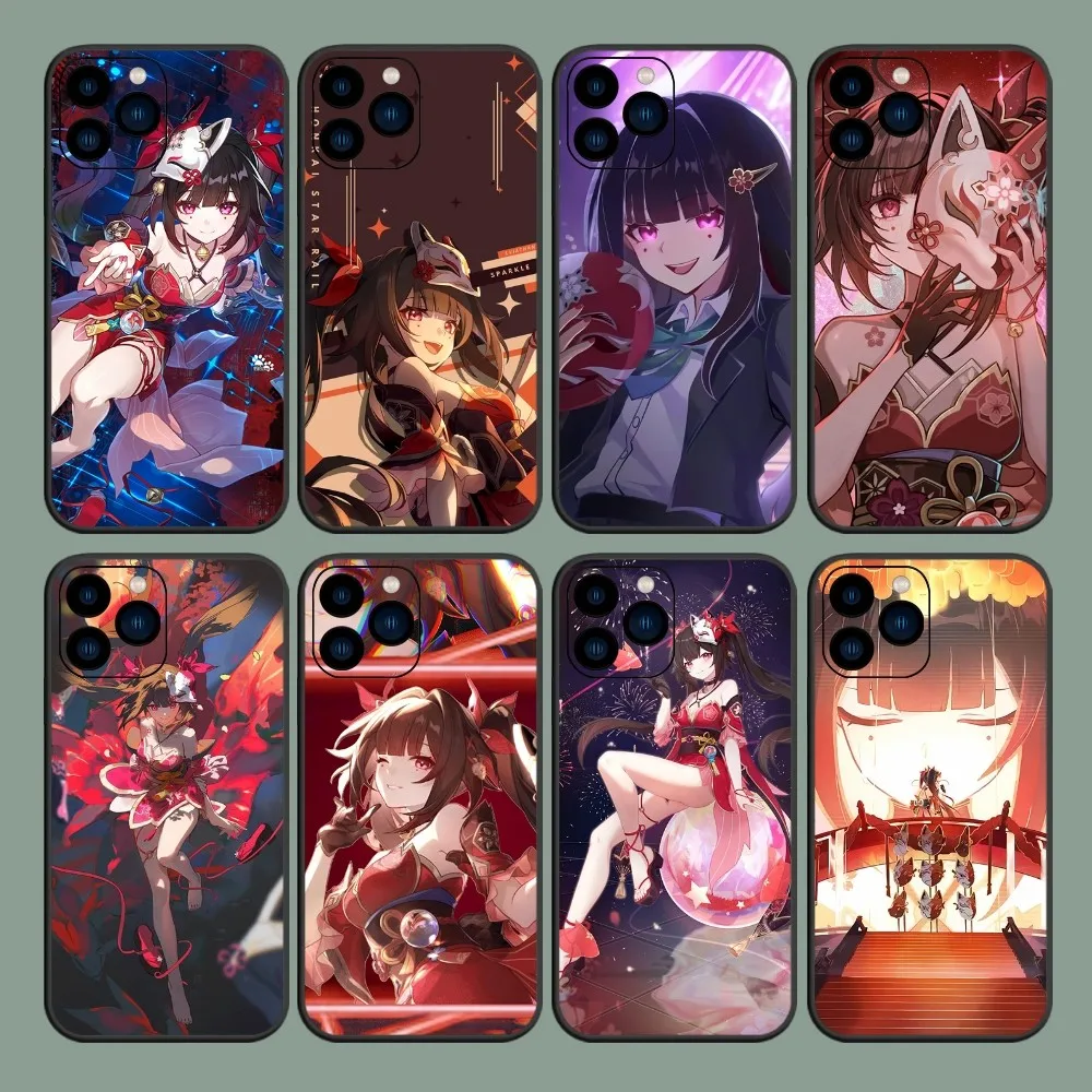 Game Honkai Star Rail Sparkle Phone Case For iPhone 8 11 12 13 14 15 Mini X XR XS PRO MAX Plus Shell