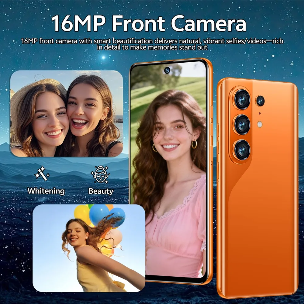 K-Touch High-quality C27 Ultra 8000mAh Smartphone 22GB+2TB Cell Phone 7.3HD Mobile Phones Android 15 5G Dual SIM 16+48MP Camera Cellphones