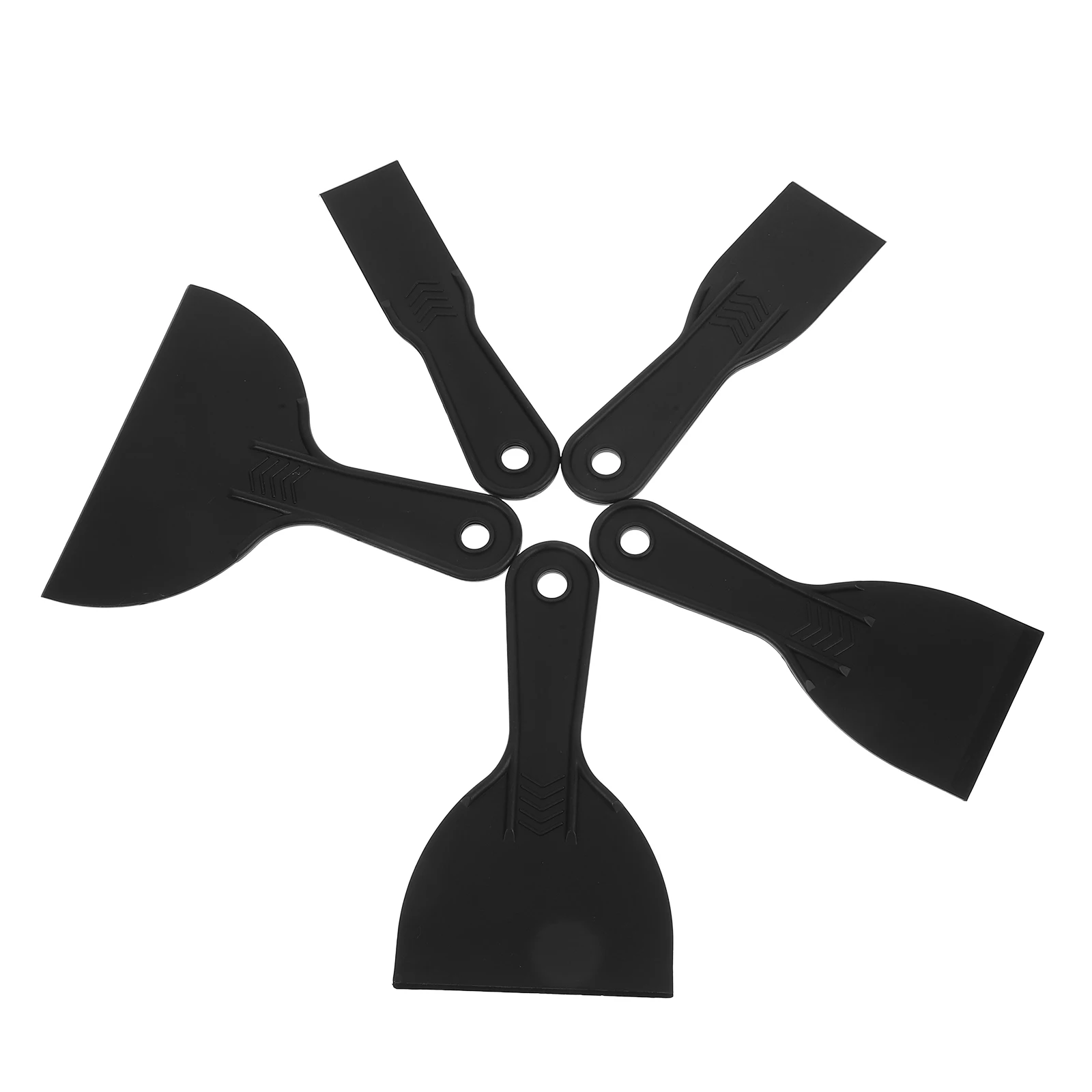 

5pcs Putty Scraper Tool Paint Wallpaper Remover Plastic Cleaning Scraper For Wall Grout Decals Concrete Cabinet Sealant Tools