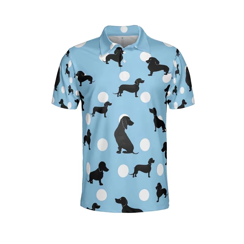 3d Print Colorful Volleyball Polo Shirt Summer Men Street Short Sleeves Oversized Polo Shirts Tops Casual Outdoor Sports T-Shirt