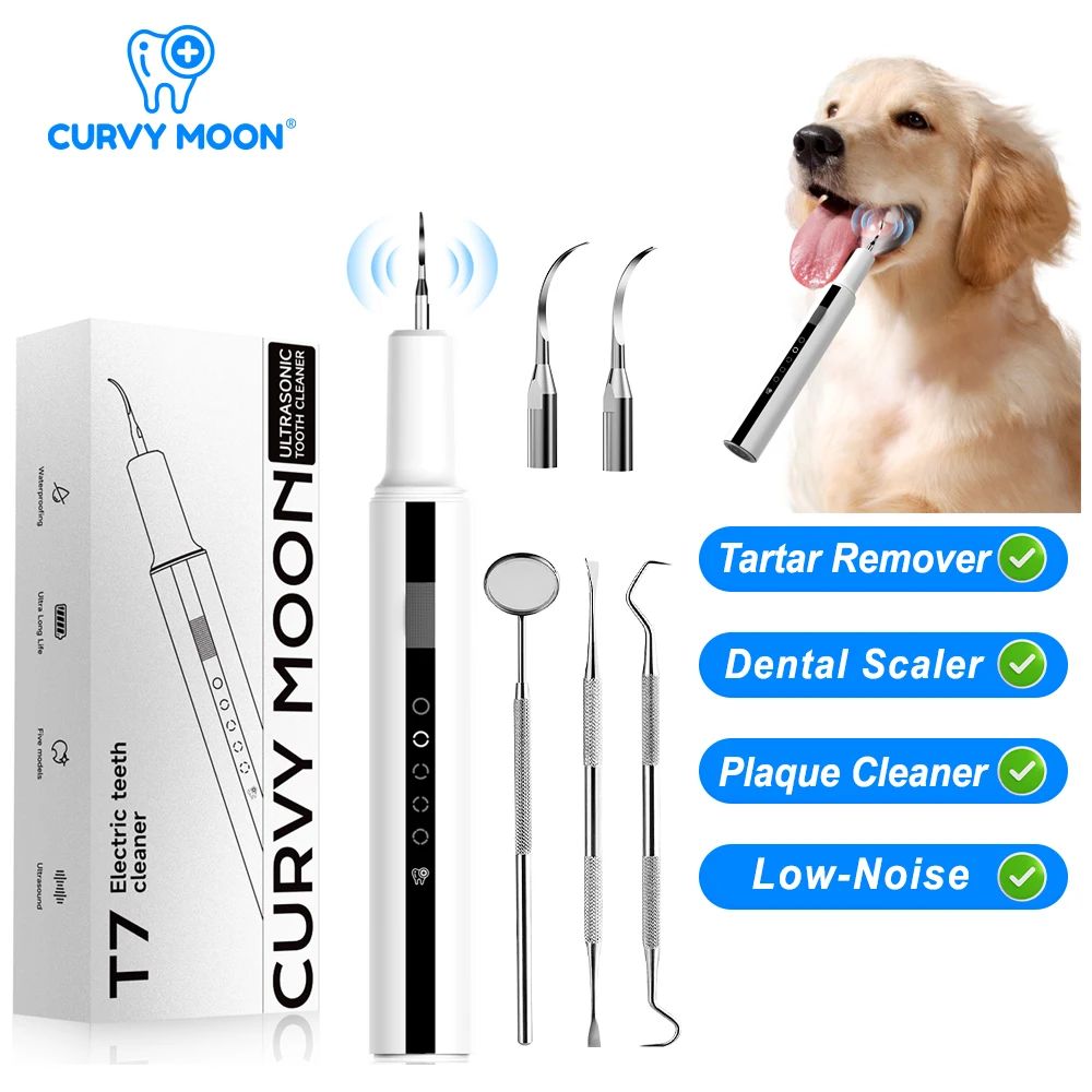 Ultrasonic Plaque Remover for Teeth Pet Dog Cat Use Painless Dental Calculus Cleaner Household Teeth Whitening Devices Oral Care