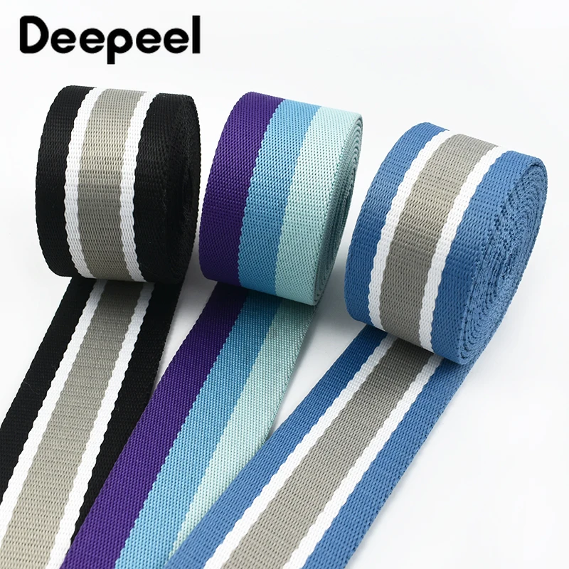 2/3/4/5Meters 38mm Jacquard Nylon Webbing 1.6mm Thick Ribbon Band for Bags Strap Luggage Belt Decor Tape DIY Sewing Accessories