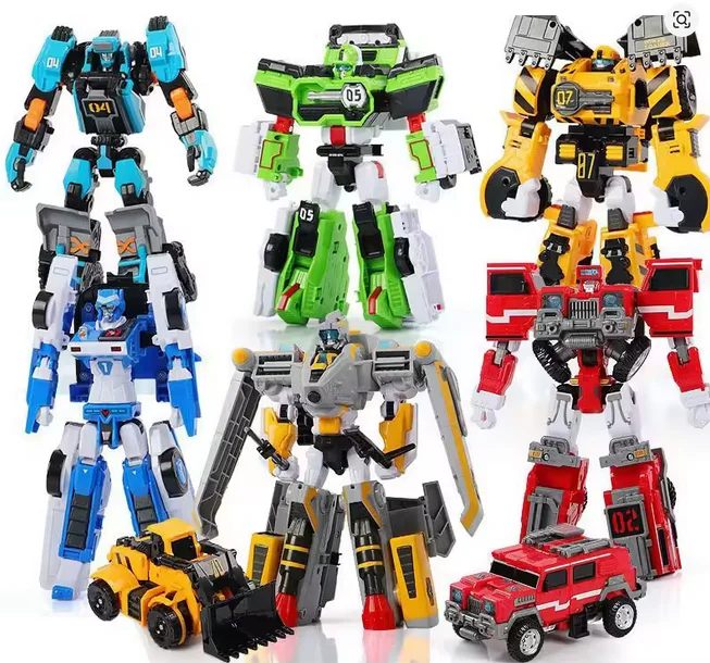 New Tobot Deformation Car Action Figure WILDCHIEF TACHYON JETTHUNDER Transform Combined Mecha Robot Brothers Tobot L Vehicle Toy