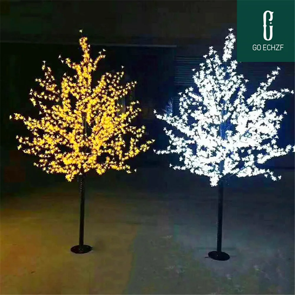 Imagem -02 - Led Cherry Blossom Tree Lights Impermeável Square Decor Casamento Jardim Feriado ao ar Livre Interior Rosa H:2m