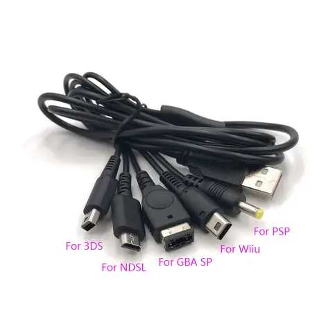 Per Gameboy Color Gioco Caricatore USB Cavo di ricarica Cavi per Nintendo NDSL / NDS NDSI XL 3DS / PSP / WII U GBA SP