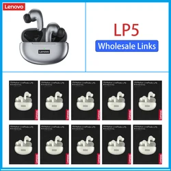 Wholesale Original Lenovo LP5 Wireless Bluetooth Earbuds HiFi Music Earphone With Mic Headphones Sports Waterproof Headset