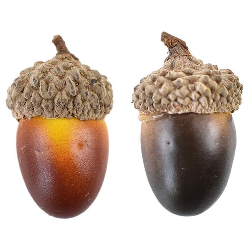 Artificial Acorns, Realistic Simulation Acorns For Fall Vase Filling Decoration, Crafts Wedding Thanksgiving Christmas