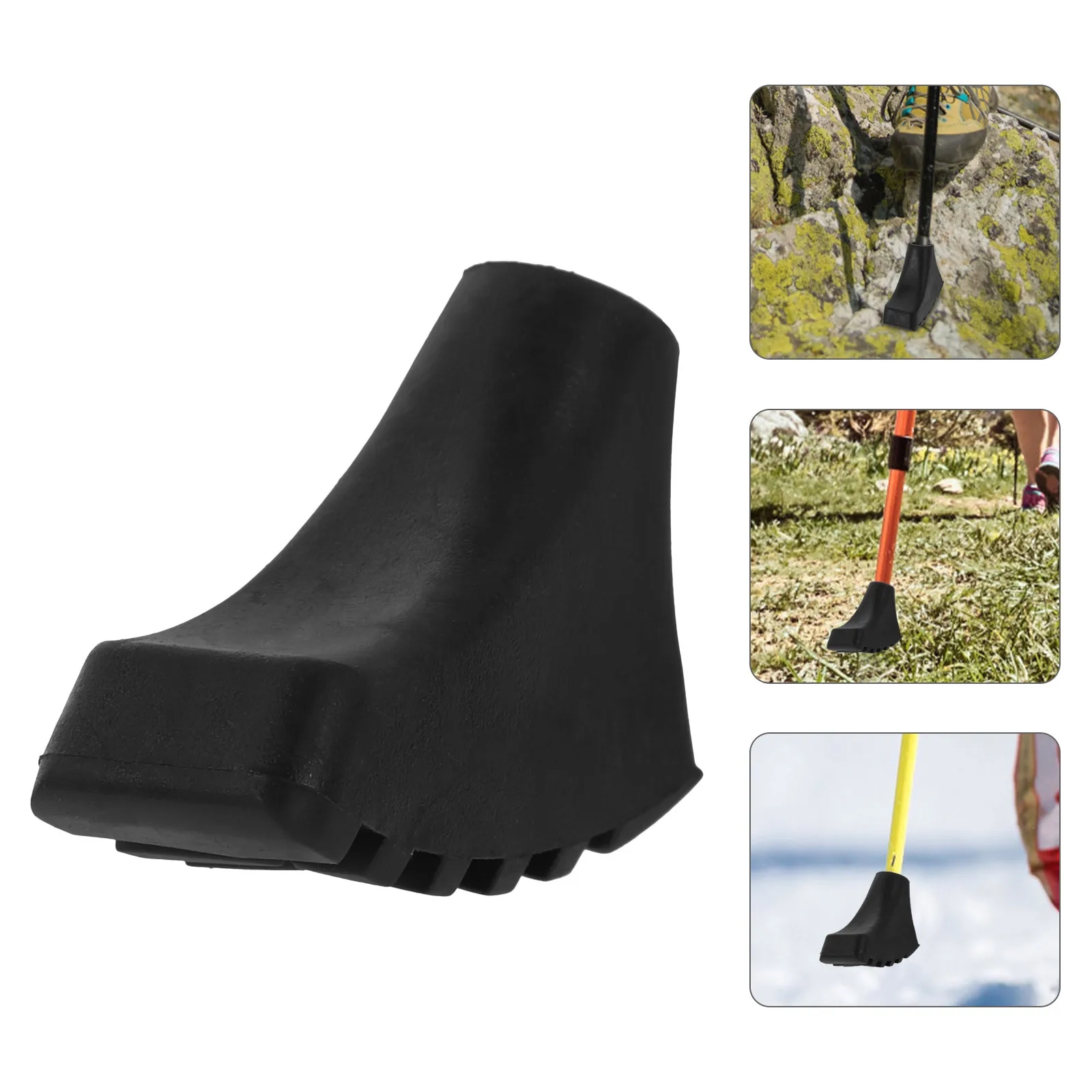 

6pcs Trekking Pole Foot Covers Hiking Replacement Cane Tips Crutch End Mats Non-Slip Walking Stick Accessories Durable For