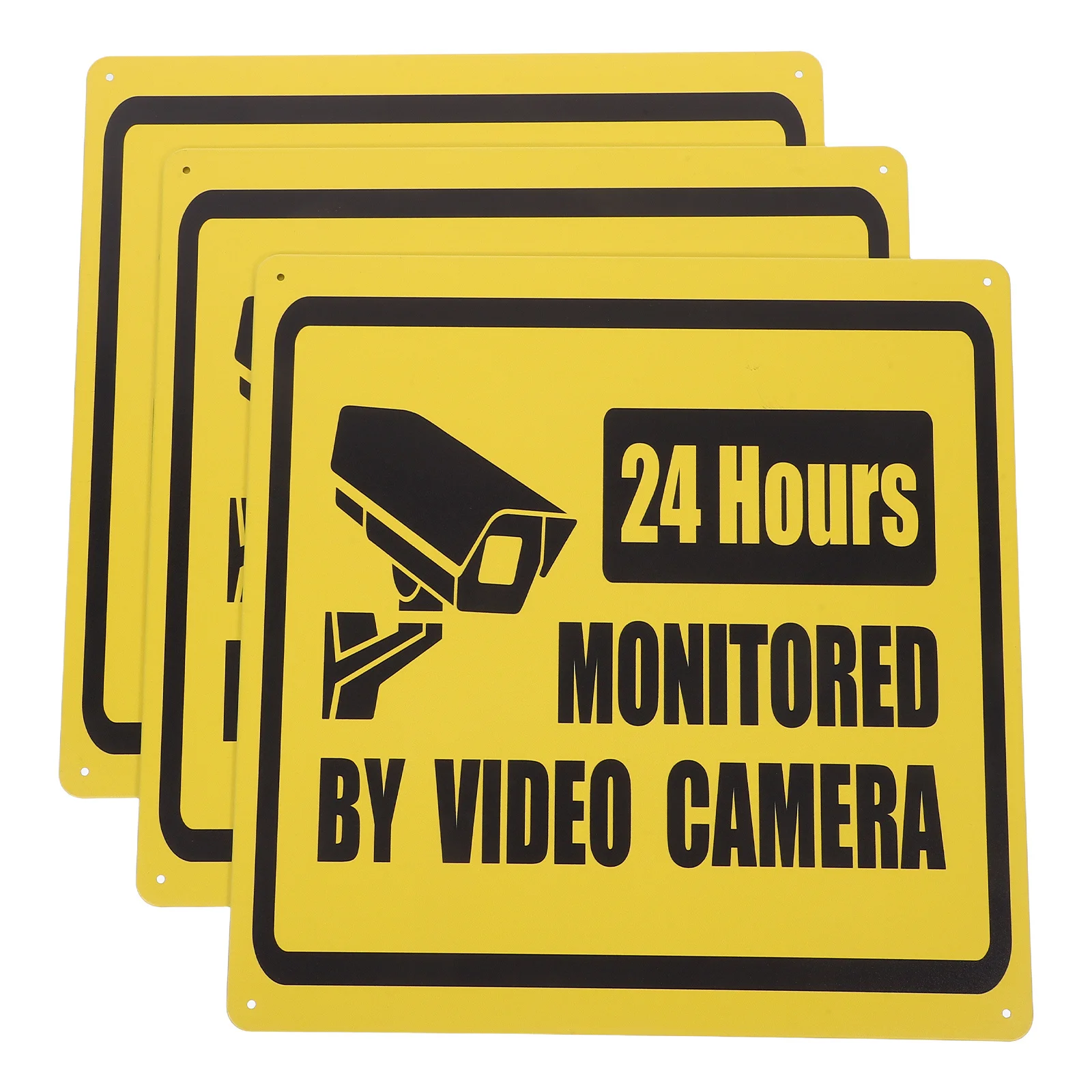 

3Pcs Retro Metal Artwork Security Camera Sign Plate Video Surveillance Warning for Outdoor Home Cafe Decor Camera Sign Board