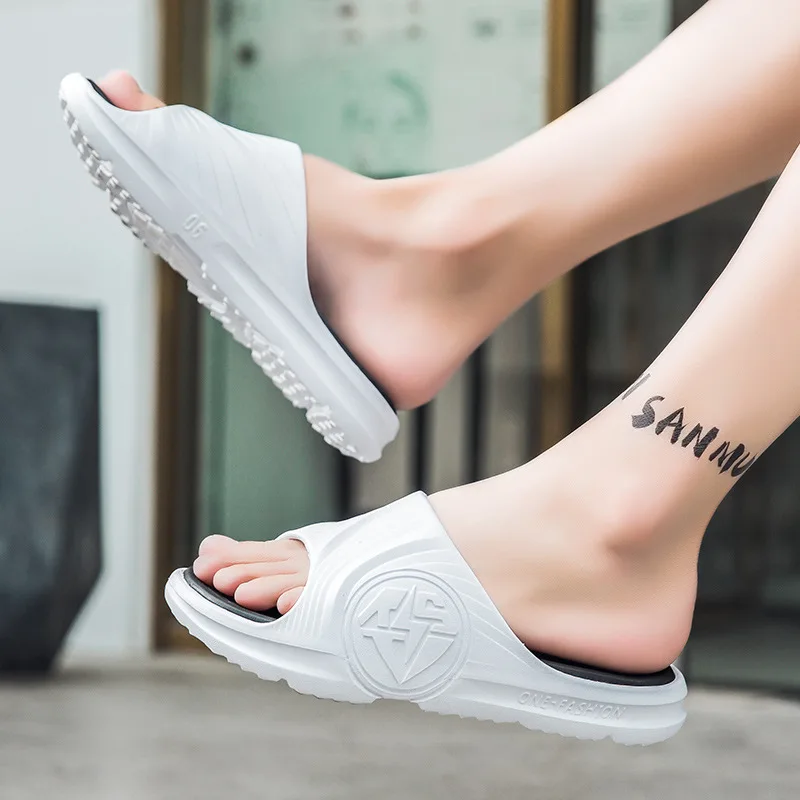 Slipper Summer New Men's Slippers Indoor Home Beach Outdoor Slides Ladies Solid Slipers Platform Mules Shoes Woman Flats Zapatos