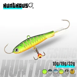 Hunthouse Winter Ice Fishing Lure Jigging 50mm/10g 65mm/19g 75mm/32g Vibration Balance Jig Bait Wobbler For Bass Pike Perch