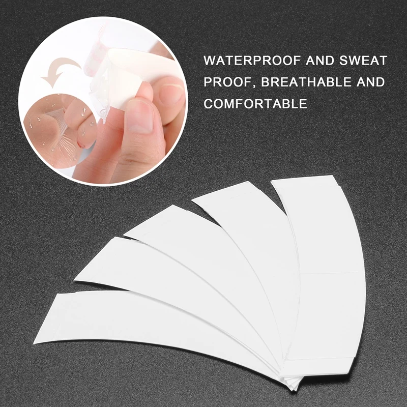 Fita adesiva para peruca estendida, sistema de cabelo fixo, super forte, impermeável, filme de peruca de suor, 72 pcs por lote