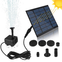 Mini Solar Fountain Pump Water Pump Power Panel Kit Solar Panel Water Pump for Garden Pool