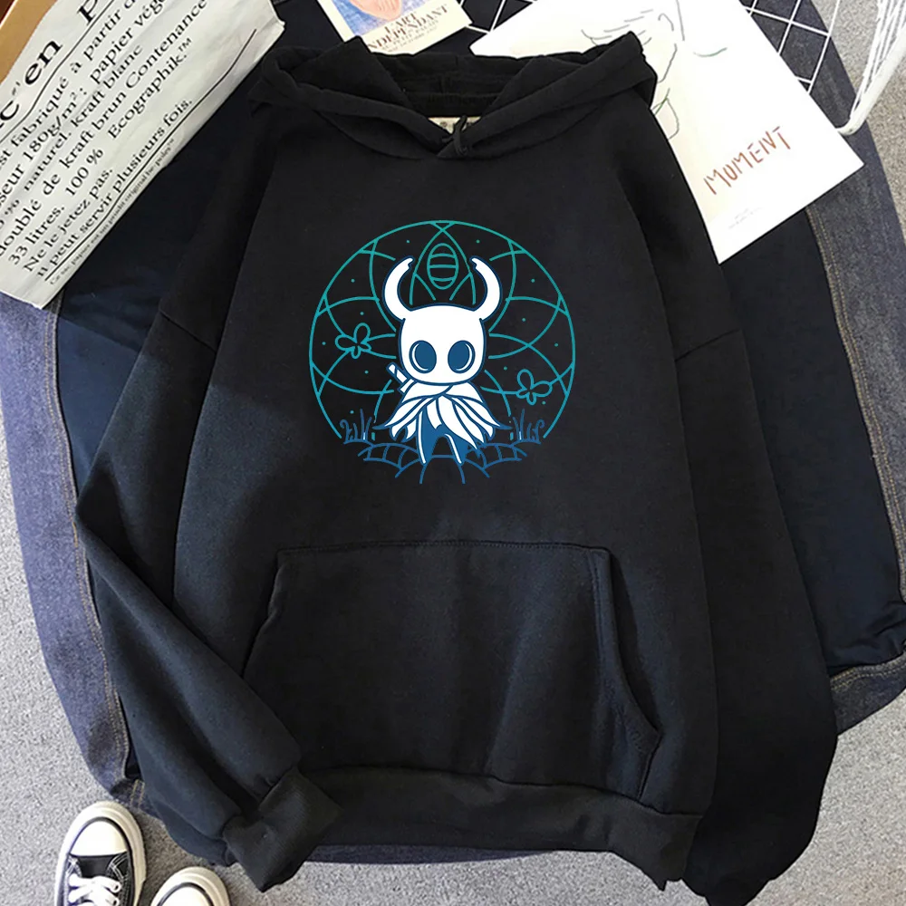

Hollow Knight Creative Print Sudaderas Tops Autumn New Brand Fleece Pullovers Popular Anime Hoodie Loose Casual Sweatshirt