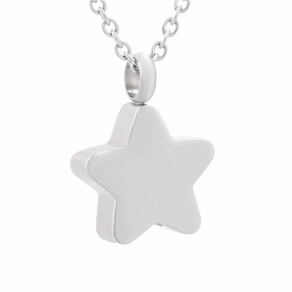 IJD9829 Hanging stars, men's and women's jewelry pendants, commemorative carvings, stainless steel funerals