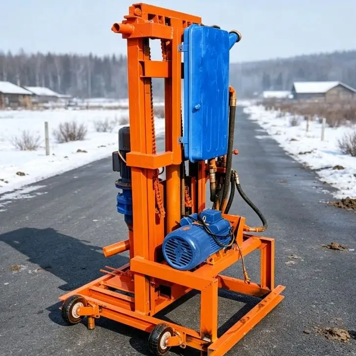 Customized Small Hydraulic Hoist Household Drilling Machine | Mobile Shallow‑Well Construction Equipment for Rural Farmland