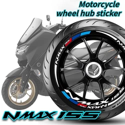 Motorcycle Wheel Sticker Rim Decal Scooter Stripe Tape Accessories Waterproof For NMAX 155 NMAX-155 2016-2019 2020 2022 2023