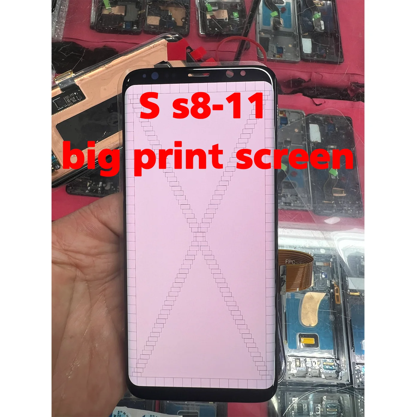 Tested Ori LCD AMOLED For Samsung Galaxy S8 SM-G950B G950U Super AMOLED LCD Display Assembly Screen Replacement With Defects