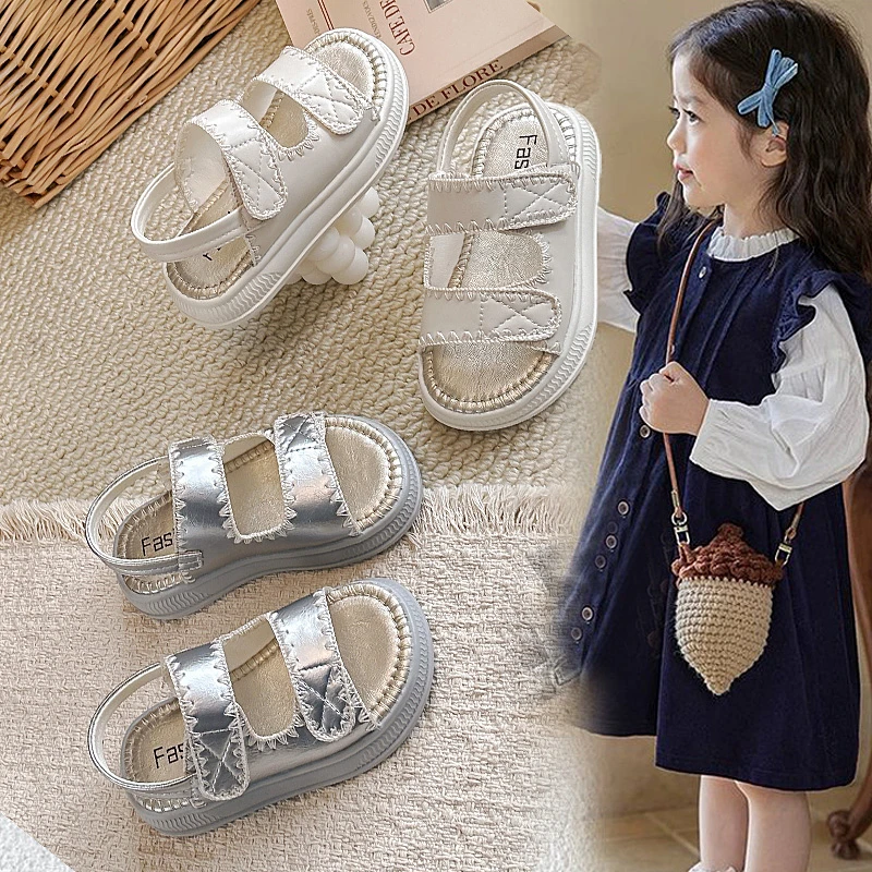 

2026 Children's Casual Sandals New Summer Styles for Girls Boys Fashionable Soft Non-Slip Breathable Popular Roman-Style Sandals