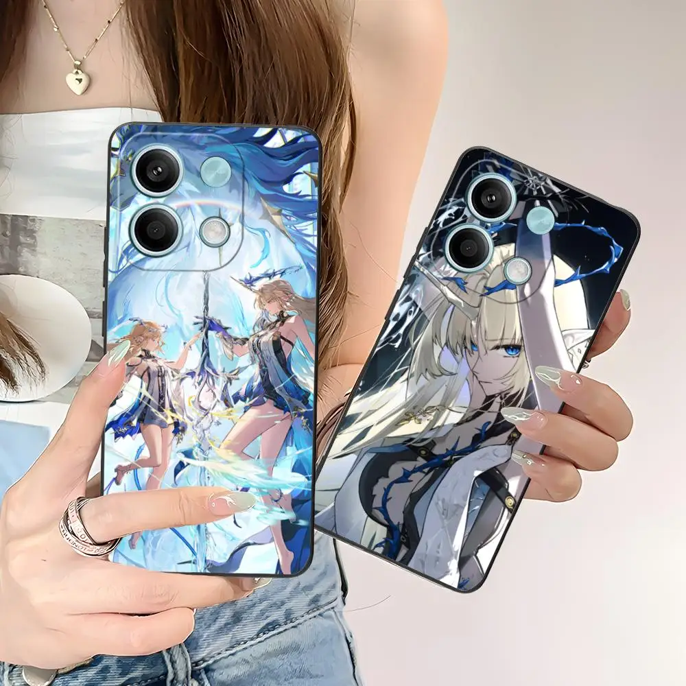 حافظة هاتف Wuthering Waves Fleurdelys لهاتف POCO M7 M6 M5 M4 M3 X7 X6 X5 X4 X3 Pro GT 5G غطاء طباعة ملون للهاتف الذكي جميل