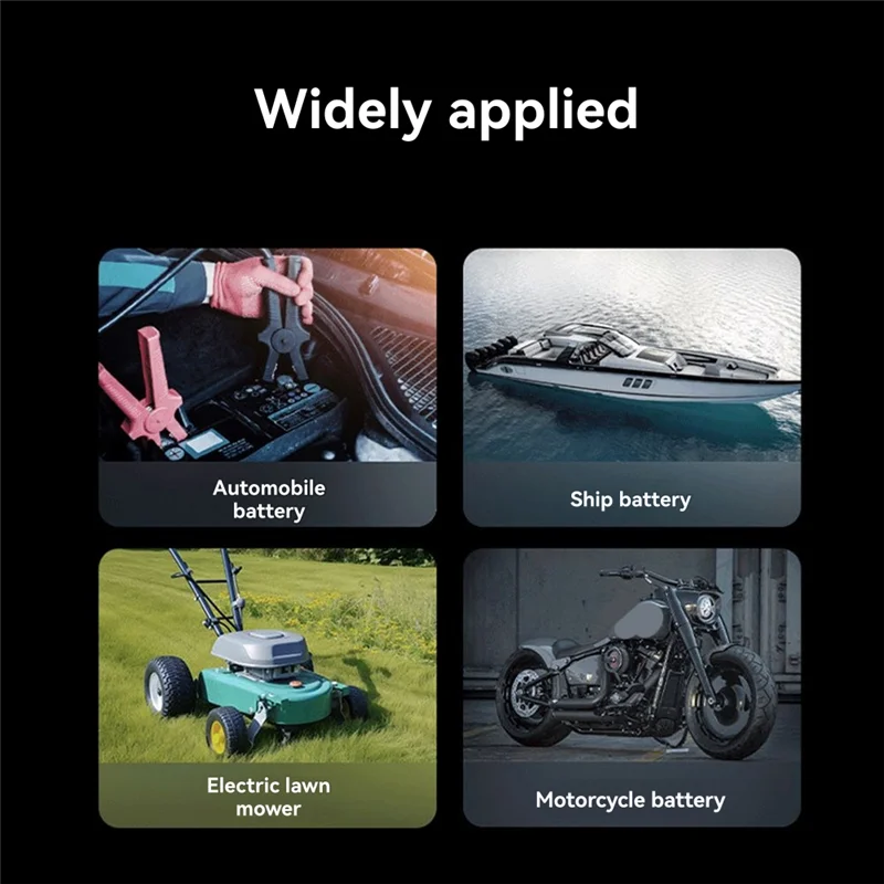AA60-6V 12V 12.8V.8AMP 스마트 자동차 충전기 LCD 디스플레이 자동차 오토바이 리튬 리튬 인산염 배터리 4AH-100AHE