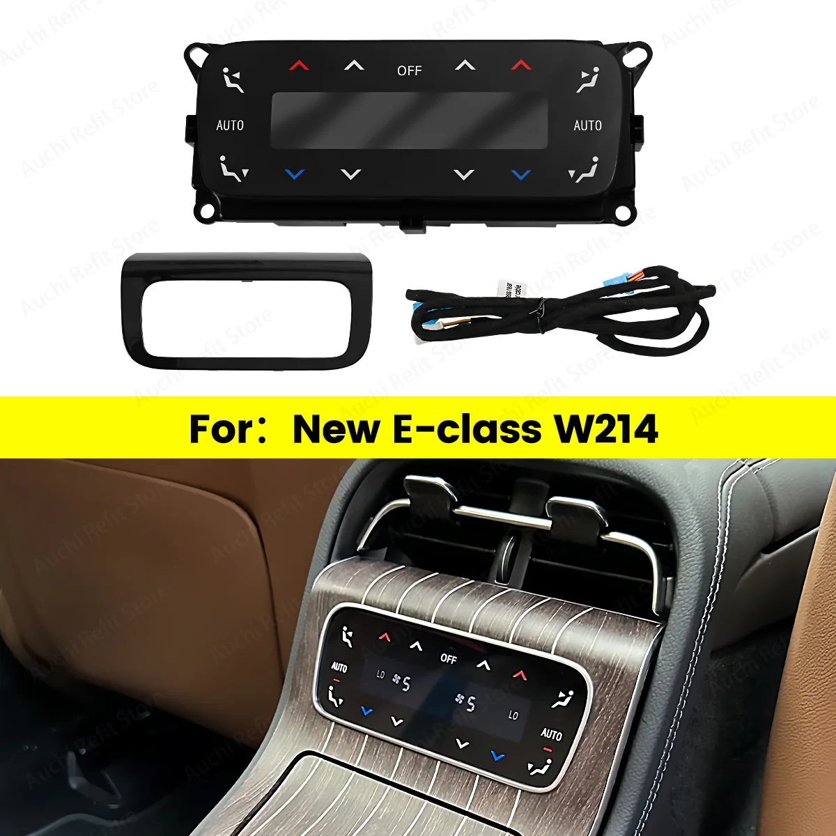 

Rear Air Conditional Panel For Mercedes Benz E Class W214 Upgrade Car Rear Air Vent AC Button LCD Control Modificate Climate