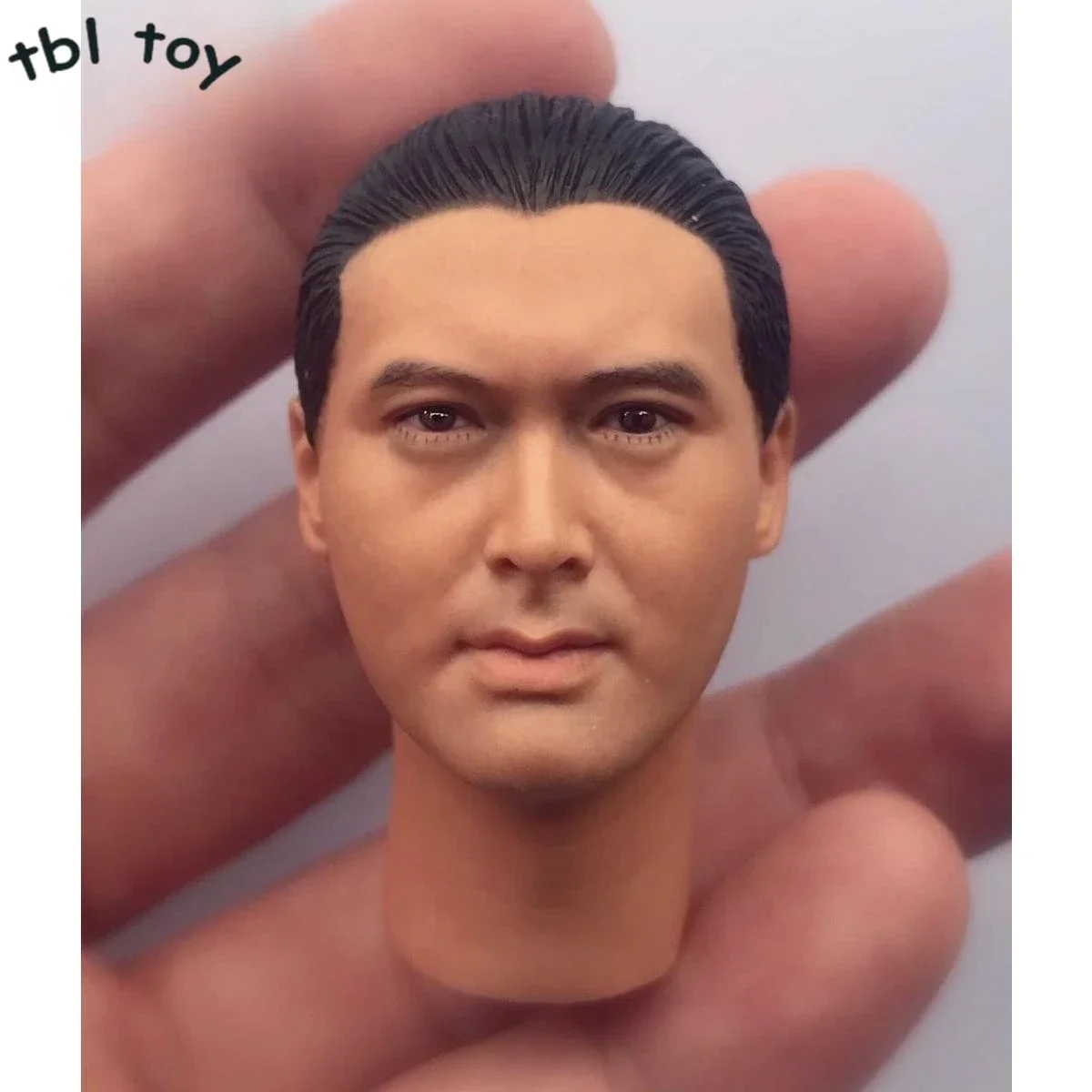 Customed 1/6 Scale Gambler Chow Yun Fat Head Sculpt Male Soldier Asian Star Head Carving Action Figure Toy