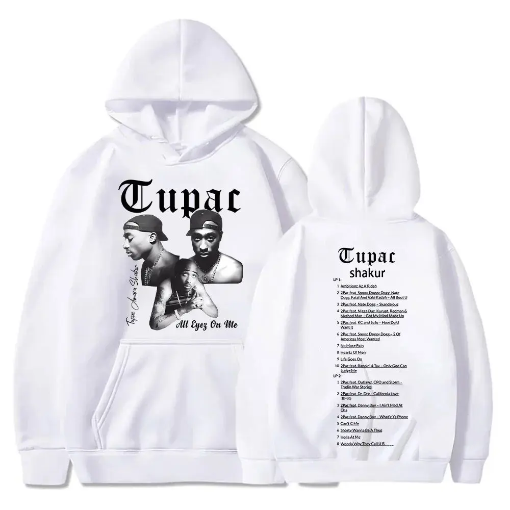 Sudaderas Con Capucha De Rapero Tupac 2pac Para Hombres Y Mujeres، Ropa De Calle De Hip Hop، Sueter Estampado ShakurFour Seasons