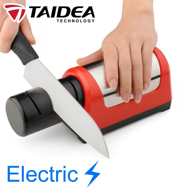 TAIDEA Electric Knife Sharpener Grit 600/1000# Diamond Sharpening stone Accessories Kitchen Sharpeners Knives Machine EU PLUG