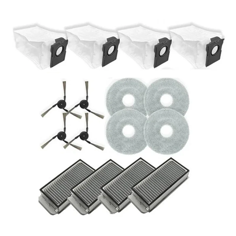 

【Flash-Deal!】16 Pcs For Dreame X50 Ultra/S40 Enhanced Edition Sweeping Robot Cleaner Parts Replacement Main Side Brush Mop Filte