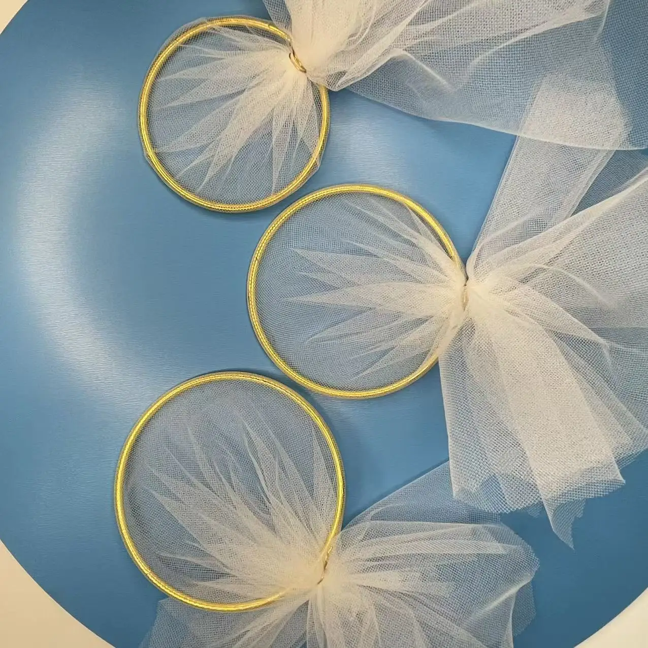 30pcs 50-65mm 75mm-80mm Handmade Personalized Wedding Gift, Preferences, Gold Circle Decorative Accessories Gor Baby Show Gifts