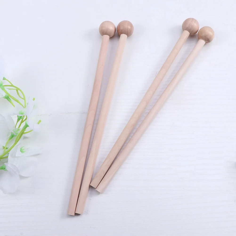 12 Pcs Blank Fretboard Percussion Hammer Drum Stick Sticks Personalized Wood Music Mallets Child