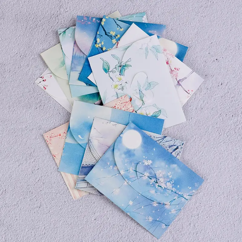 10pcs Vintage Kraft Envelope For Wedding Invitation Envelope Chinese Style Paper Envelopes Gift Envelope