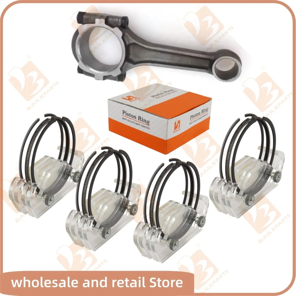 Biela para motor Toyota 4Y, biela de 4 cilindros, anillo de pistón 91*1.5+1.5+4mm, kit de reacondicionamiento, piezas de repuesto para motor